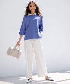 ANY SIS L エアリーストレッチ ワイドパンツ