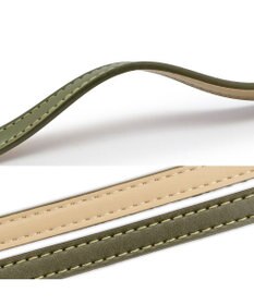 PET PARADISE ペットパラダイス 合皮 リード 《カーキ》 中型犬 SM