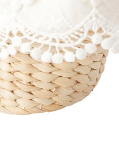 Maison de FLEUR 【2Way】レースフリルメイズ2Wayカゴバッグ