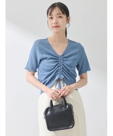 earth music&ecology ポコポコギャザードロストプルオーバー