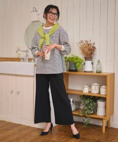 WEGO 【WEB限定/2025年秋冬新作/裾カットOK！自分サイズに調整可能/ウエストゴム/しわになりにくい/】カットプリーツパンツ