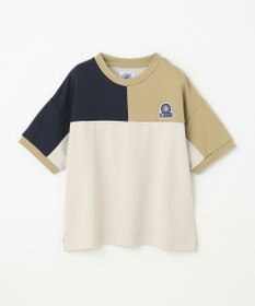 J.PRESS KIDS 【吸水速乾】【100-130cm】ポンチローマ トリコロール 切替Ｔシャツ