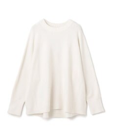 UNFILO 【洗える】ふわふわニット ラウンドヘム