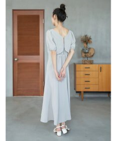 earth music&ecology ＳＥＴ２点パフスリーブブラウス＋キャミワンピース