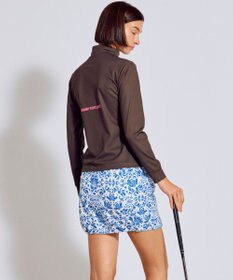 PW CIRCULUS 【吸水速乾 / UV遮蔽率99.5% UVカット / ストレッチ】【WOMEN】ラビットグラフィック ロングスリーブモックT ゴルフウェア レディース