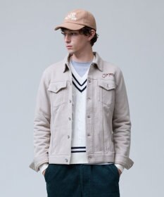 J.PRESS MEN 【NYUZELESS】3rdタイプ ジャージートラッカージャケット ベージュ系