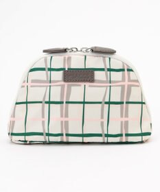 Y'SACCS 総柄プリントハーフムーンポーチ