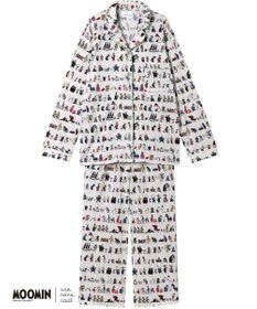 une nana cool 【ムーミン】【綿100%】 MOOMIN * une nana cool  開襟パジャマ