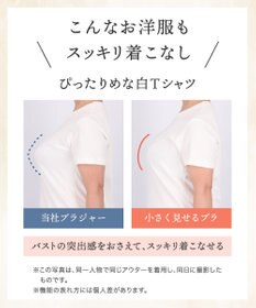 Wing ブラジャー コンパクトにバストメイク 高さをおさえる 【小さく見せるブラ】 Gカップまで対応 大きいサイズ ブラ KB6100 ウイング／ワコール