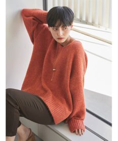 AMERICAN HOLIC ＭｉｘヤーンＶネックニットプルオーバー