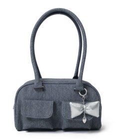 WEGO チャーム付きボストンバッグ