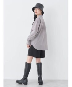 earth music&ecology スタンドフリルシャツ