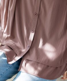 Tiaclasse 【新色追加・洗える】重ねヘムタックブラウス