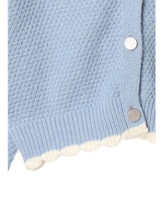 earth music&ecology フリルカラーカーディガン