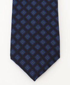 J.PRESS MEN オーバーダイ小紋ハンドプリント ネクタイ