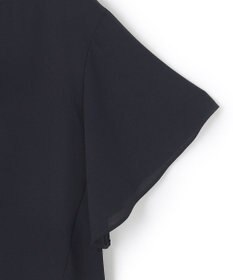 23区 【洗える】バックサテンアムンゼン ネックステッチ ブラウス