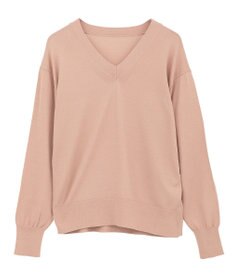 YECCA VECCA Vネックスリットニット
