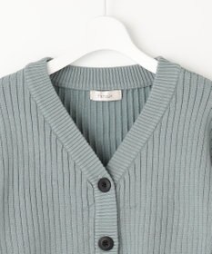 Feroux 【洗える】ペプラム カーディガン