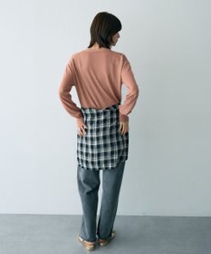 YECCA VECCA Vネックスリットニット