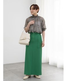 Te chichi フロントZIPトリコットタイトスカート