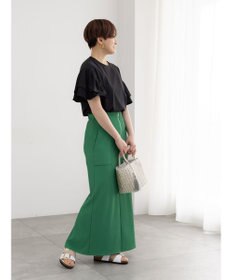 Te chichi フロントZIPトリコットタイトスカート