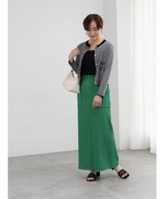 Te chichi フロントZIPトリコットタイトスカート