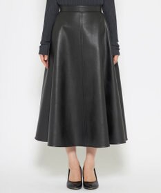 uncrave 【手洗い可】ウォッシャブルエコレザー スカート（uncrave WHITE）