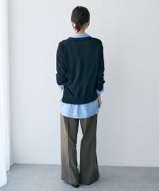 YECCA VECCA Vネックスリットニット