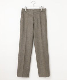 J.PRESS LADIES 【セットアップ対応】ウールストレッチツイード ストレート パンツ