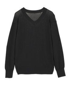 YECCA VECCA Vネックスリットニット