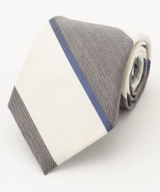 J.PRESS MEN 【LINEN MIX COLLECTION】 レジメンタル ネクタイ