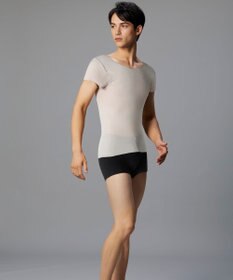 WACOAL MEN 【オーガニック綿混インナー】多機能を着る。綿の贅沢オーガニック フリーなカッティング（ネック・袖・裾）2分袖 GL5210 /ブロス バイ ワコールメン