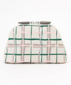 Y'SACCS 総柄プリントハーフムーンポーチ