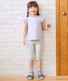 ANY KIDS 裾リボン 5分丈 レギンス