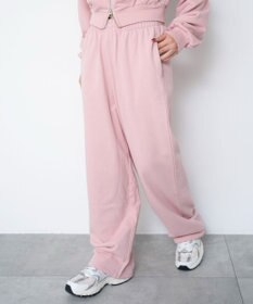 WEGO 【ウエストゴム/XSSMサイズ展開】スウェットワイドパンツ