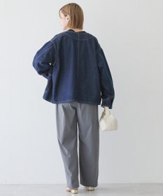 AMERICAN HOLIC ノーカラーデニムカバーオール