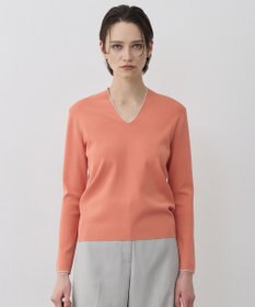 ICB L シンセティックフルニードル Vネックニット