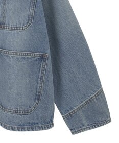 AMERICAN HOLIC ノーカラーデニムカバーオール