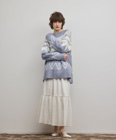 GRACE CONTINENTAL フェアアイルニットトップ