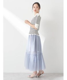 earth music&ecology ティアードチュールスカート