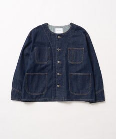 AMERICAN HOLIC ノーカラーデニムカバーオール