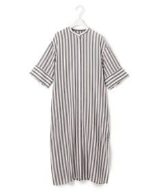 ICB 【接触冷感・洗える】 キュプラローンストライプ ワンピース