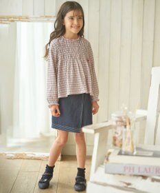 組曲 KIDS 【110-140cm】シャーリングブラウス Tシャツ
