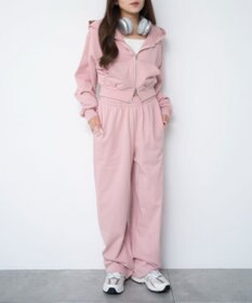 WEGO 【ウエストゴム/XSSMサイズ展開】スウェットワイドパンツ