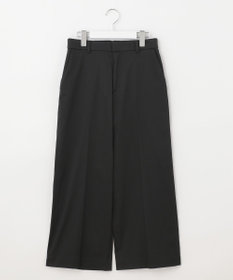 自由区 【接触冷感・撥水防汚加工】COOLMAX ワイドクロップドパンツ