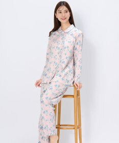 Wing パジャマ 長袖 長ズボン 綿100%(本体) 天竺素材 レディース EP8072 ウイング／ワコール