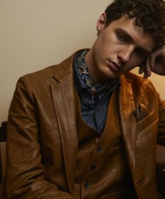 JOSEPH ABBOUD 【キングサイズ・スペインラム使用】 ナチュラルレザージャケット