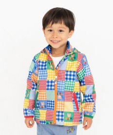 MIKI HOUSE HOT BISCUITS 【80-120cm】 総柄 はっ水 ウインドブレーカー