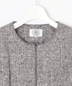 J.PRESS LADIES 【セットアップ対応】Light Tweed ノーカラー ジャケット