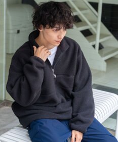 WEGO フリース ハーフZIPプルオーバー